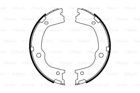 Колодки гальмівні барабанні BOSCH 0 986 487 776