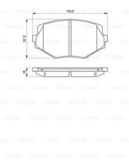 ГАЛЬМІВНІ КОЛОДКИ BOSCH 0 986 494 080