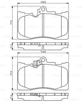 Колодки тормозные BOSCH 0 986 494 252