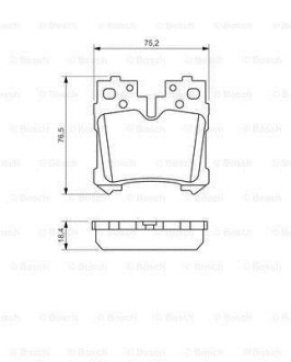 Гальмівні колодки дискові BOSCH 0986494424 (фото 1)