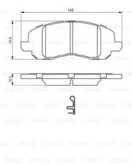 КОЛОДКИ ГАЛЬМІВНІ BOSCH 0 986 494 575