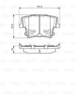 Колодки тормозные BOSCH 0 986 494 678