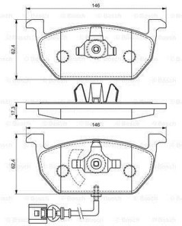 Колодки тормозные BOSCH 0 986 494 721 (фото 1)