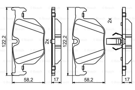 Колодки тормозные BOSCH 0 986 494 862