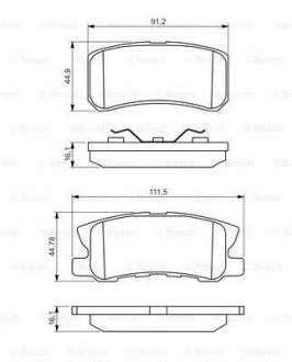 Колодки тормозные BOSCH 0 986 495 357