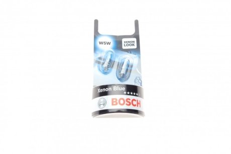 Автолампа (12V 5W W5W Xenon Blue блістер 2 шт) BOSCH 1987301033