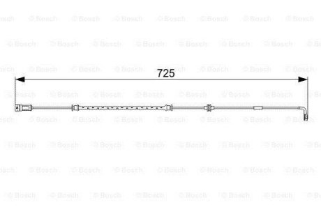 Датчик зносу гальмівних колодок BOSCH 1 987 473 017 (фото 1)