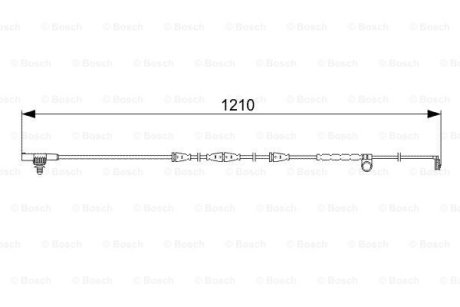 Датчик зносу гальмівних колодок BOSCH 1987473054