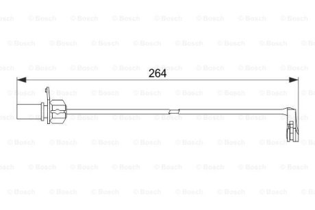 Датчик зносу гальмівних колодок BOSCH 1 987 474 517