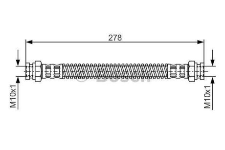 Гальмівний шланг BOSCH 1987476850