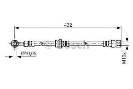 Тормозний шланг BOSCH 1 987 481 383