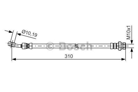 Шланг гальмівний BOSCH 1 987 481 416