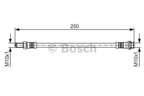 FORD шланг гальм. задн. Transit 06- BOSCH 1987481489