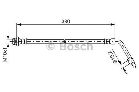 Шланг гальмівний BOSCH 1 987 481 623 (фото 1)