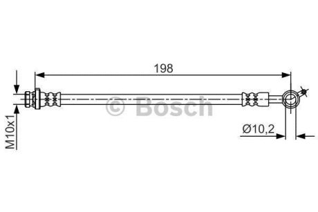 Шланг гальмівний BOSCH 1 987 481 713