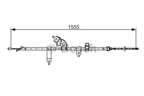 Трос ручного гальма BOSCH 1 987 482 221