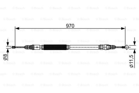Трос ручного гальма BOSCH 1 987 482 429