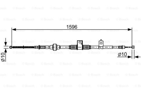 Трос ручного BOSCH 1 987 482 520