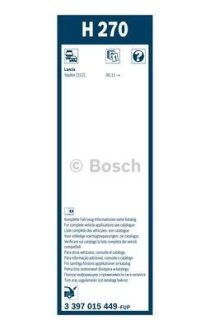 Щітка склоочисника BOSCH 3 397 015 449