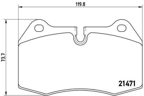 Гальмівні колодки дискові BREMBO P06 018