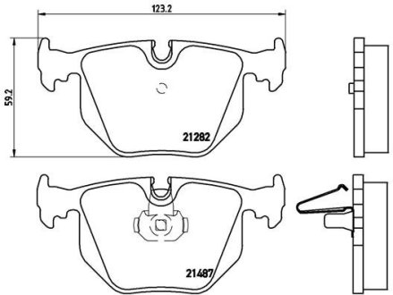 Колодки тормозные BREMBO P06020