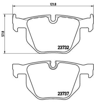 Гальмівні колодки дискові BREMBO P06 033X