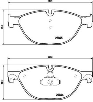 Колодки гальмівні дискові BREMBO P06076