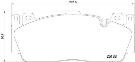 Гальмівні колодки дискові BREMBO P06 079