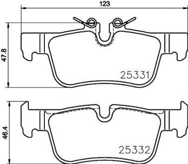 Гальмівні колодки дискові BREMBO P06 094