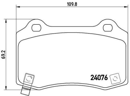 Гальмівні колодки дискові BREMBO P11 024