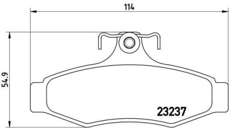 Гальмівні колодки дискові BREMBO P15 005