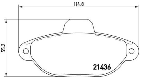 Гальмівні колодки дискові BREMBO P23 096