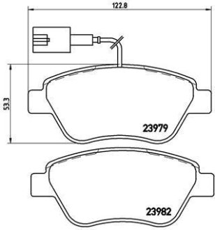 Гальмівні колодки дискові BREMBO P23 108