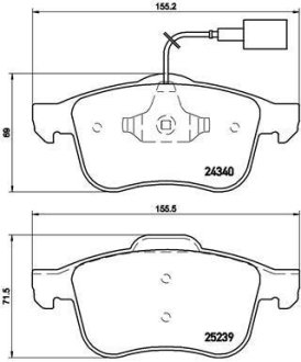 Гальмівні колодки дискові BREMBO P23 132