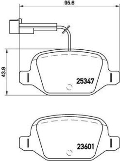 Гальмівні колодки дискові BREMBO P23 146 (фото 1)