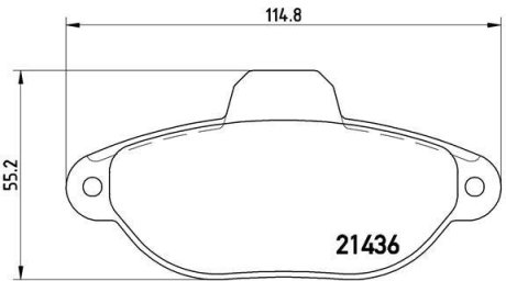 Комплект гальмівних колодок з 4 шт. дисків BREMBO P23160 (фото 1)