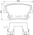 Гальмівні колодки дискові BREMBO P23 175 (фото 1)