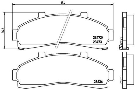 Гальмівні колодки дискові BREMBO P24 041