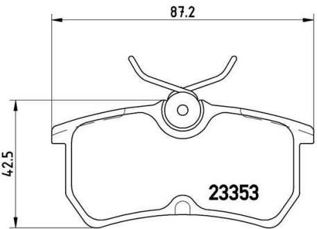 Гальмівні колодки, дискові BREMBO P24047