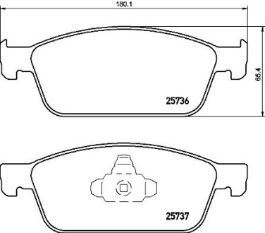 Комплект гальмівних колодок BREMBO P24157