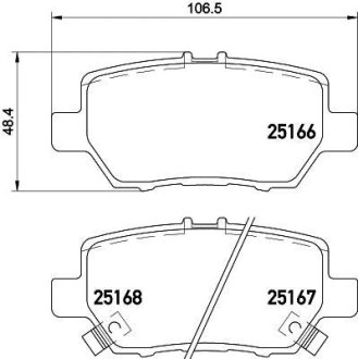 Гальмівні колодки дискові BREMBO P28 078