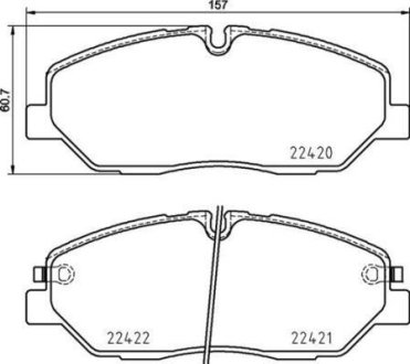 Гальмівні колодки дискові BREMBO P30 090