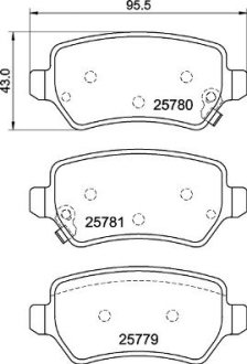 Гальмівні колодки дискові BREMBO P30 120