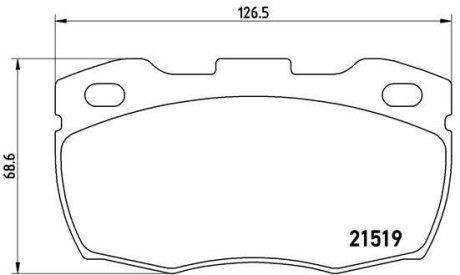 Гальмівні колодки дискові BREMBO P44 005