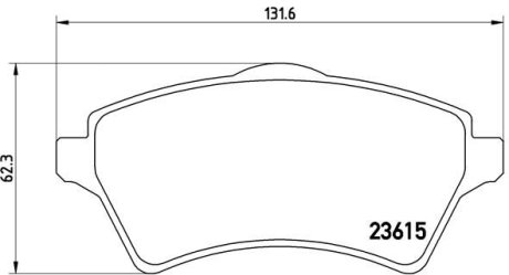 Колодки гальмівні дискові BREMBO P44011