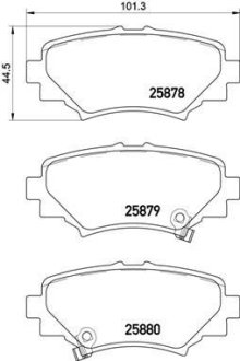 Комплект гальмівних колодок з 4 шт. дисків BREMBO P49049