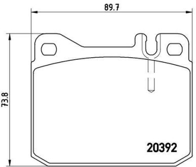 Гальмівні колодки дискові BREMBO P50 002