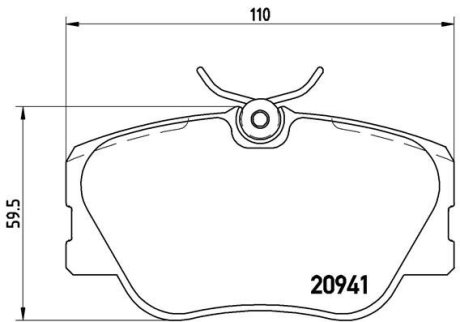 Колодки тормозные BREMBO P50008