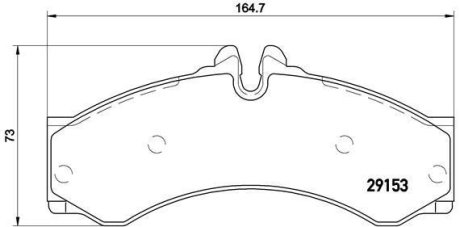 Колодки тормозные BREMBO P50028