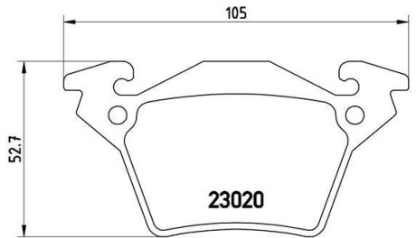 Гальмівні колодки дискові BREMBO P50 032 (фото 1)